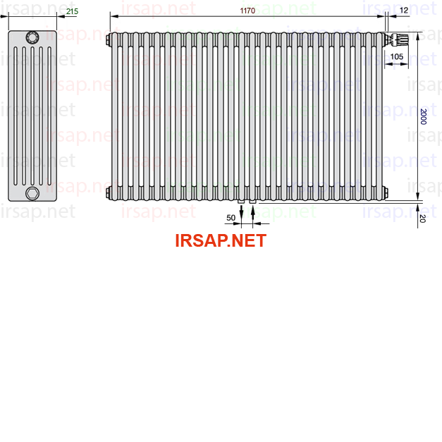Радиатор IRSAP Tesi 62000/26 T52 CL 01